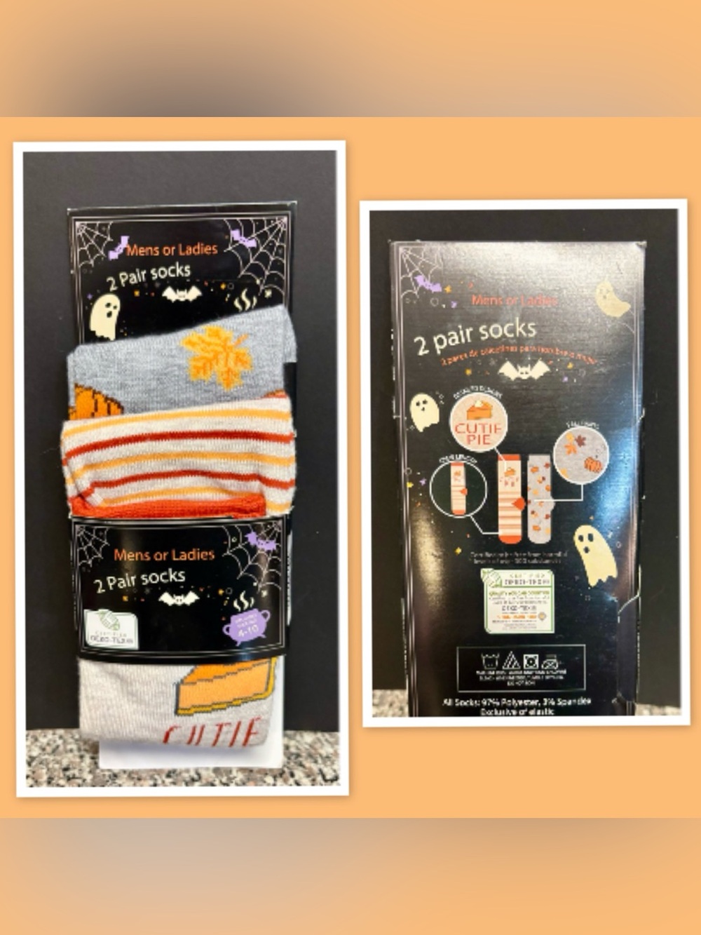 ALDI Halloween/Fall-Themed Crew Sock Set